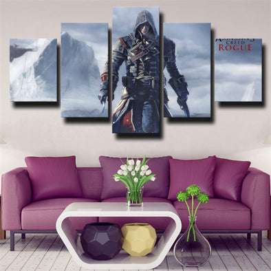 5 piece wall art canvas prints Assassin's Creed Rogue decor picture-1204 (1)