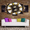 5 piece wall art canvas prints B's stain bling logo live room decor-1207 (4)
