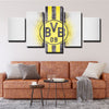 5 piece wall art canvas prints Borussia Dortmund draw home decor-1216 (1)