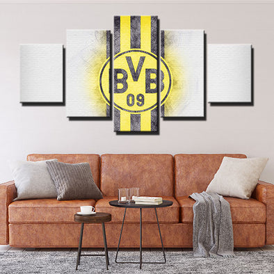 5 piece wall art canvas prints Borussia Dortmund draw home decor-1216 (1)