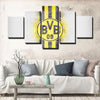 5 piece wall art canvas prints Borussia Dortmund draw home decor-1216 (2)