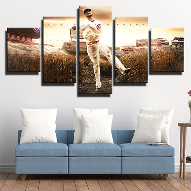 5 piece wall art canvas prints CCubs MLB  50#  Rowan Wick decor picture-1201 (1)