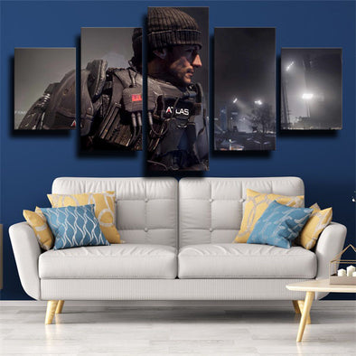 5 piece wall art canvas prints COD Advanced Warfare home decor-1205 (1)