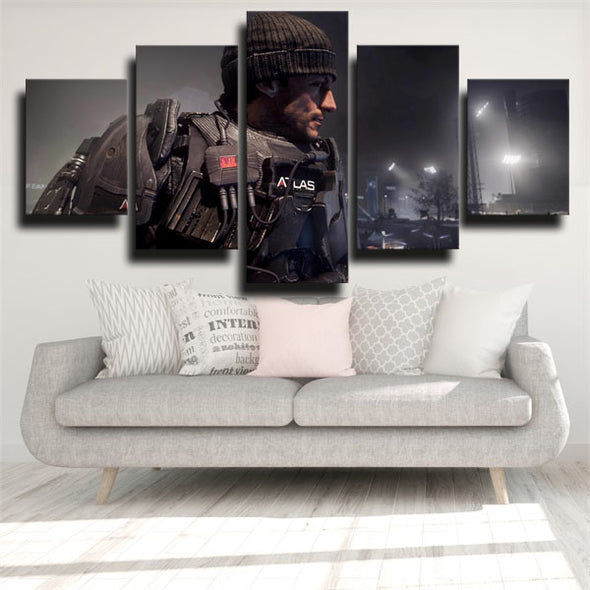 5 piece wall art canvas prints COD Advanced Warfare home decor-1205 (2)