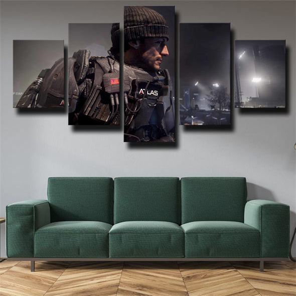 5 piece wall art canvas prints COD Advanced Warfare home decor-1205 (3)