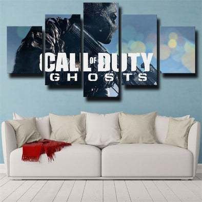 5 piece wall art canvas prints COD Ghosts Badge home decor-1204 (1)