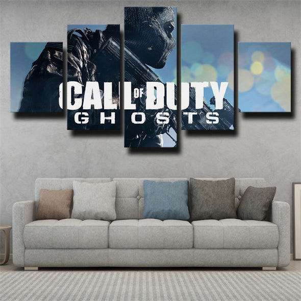 5 piece wall art canvas prints COD Ghosts Badge home decor-1204 (3)