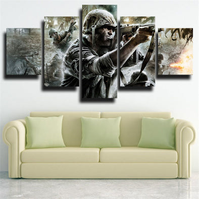 5 piece wall art canvas prints COD World at War decor picture-1205 (1)