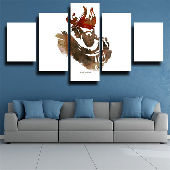 5 piece wall art canvas prints DOTA 2 Beastmaster home decor-1246 (3)