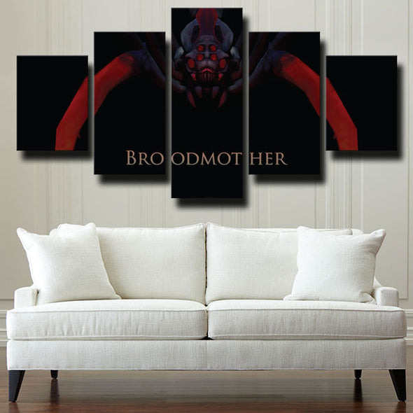 5 piece wall art canvas prints DOTA 2 Broodmother wall picture-1266 (2)