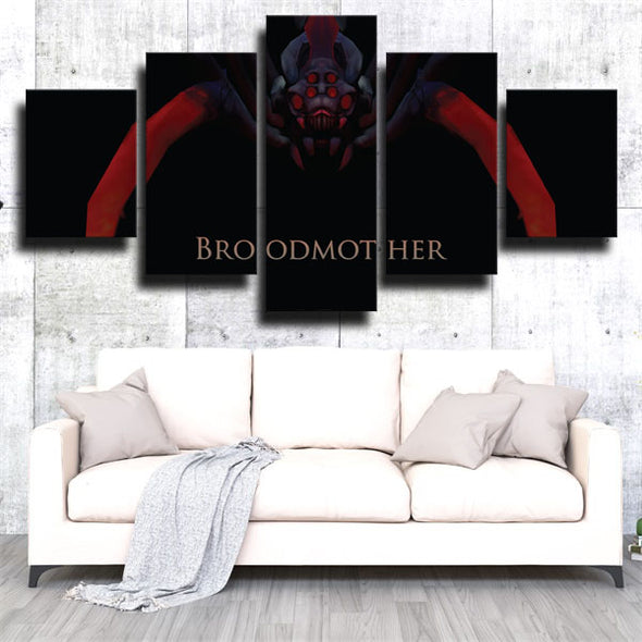 5 piece wall art canvas prints DOTA 2 Broodmother wall picture-1266 (3)