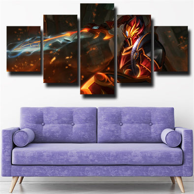 5 piece wall art canvas prints DOTA 2 Dragon Knight wall decor-1304 (1)