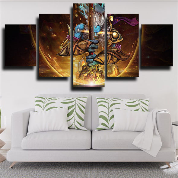 5 piece wall art canvas prints DOTA 2 Phantom Lancer home decor-1407 (2)