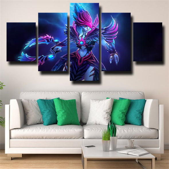 5 piece wall art canvas prints DOTA 2 Vengeful Spirit decor picture-1473 (1)