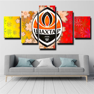 5 piece wall art canvas prints FC Shakhtar Donetsk Team Symbol home decor1205 (1)