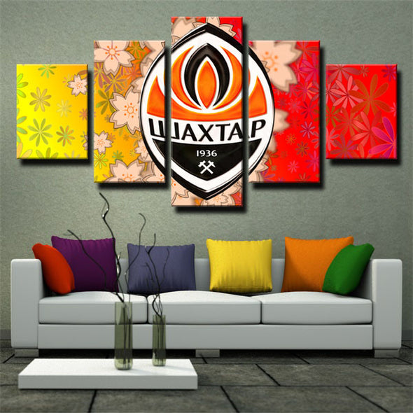 5 piece wall art canvas prints FC Shakhtar Donetsk Team Symbol home decor1205 (3)
