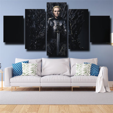 5 piece wall art canvas prints Game of Thrones Brienne home decor-1605 (1)