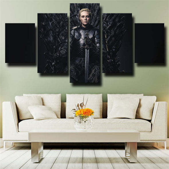 5 piece wall art canvas prints Game of Thrones Brienne home decor-1605 (2)