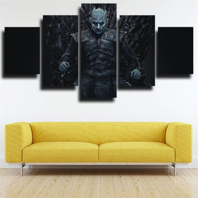 5 piece wall art canvas prints Game of Thrones Night King wall decor-1624 (1)