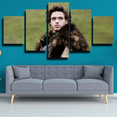 5 piece wall art canvas prints Game of Thrones Robb wall picture-1626 (1)