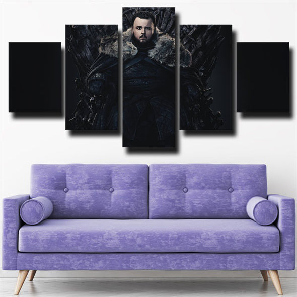 5 piece wall art canvas prints Game of Thrones Samwell decor picture-1627 (2)