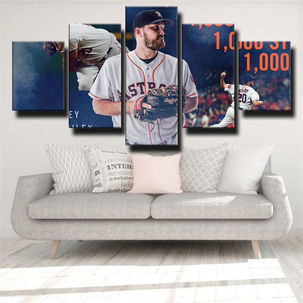 5 piece wall art canvas prints HA Pitcher Wade Miley  decor picture-1226 (3)