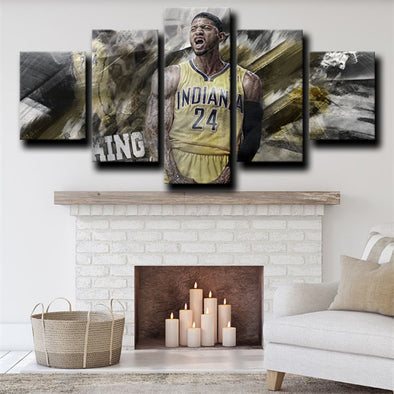 5 piece wall art canvas prints Indiana Pacers George live room decor-1222 (1)