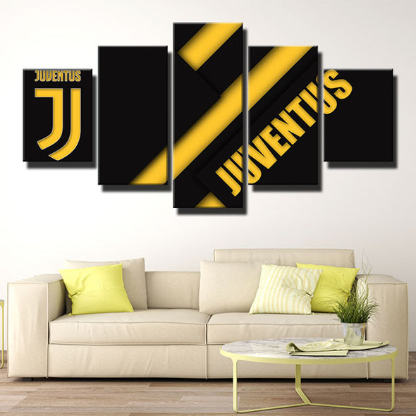 5 piece wall art canvas prints JFC yellow and black simple home decor-1264 (2)