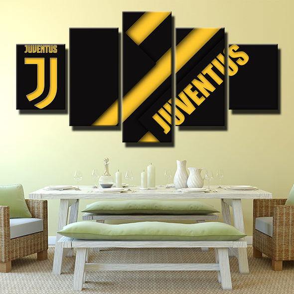 5 piece wall art canvas prints JFC yellow and black simple home decor-1264 (3)