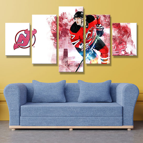 5 piece wall art canvas prints Jersey's Team KOVALCHUK wall picture-10014 (2)