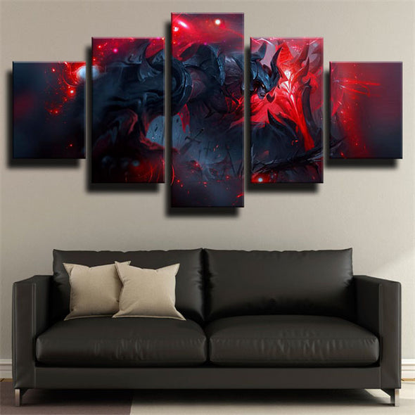 5 piece wall art canvas prints League Legends Aatrox home decor-1200 (2)