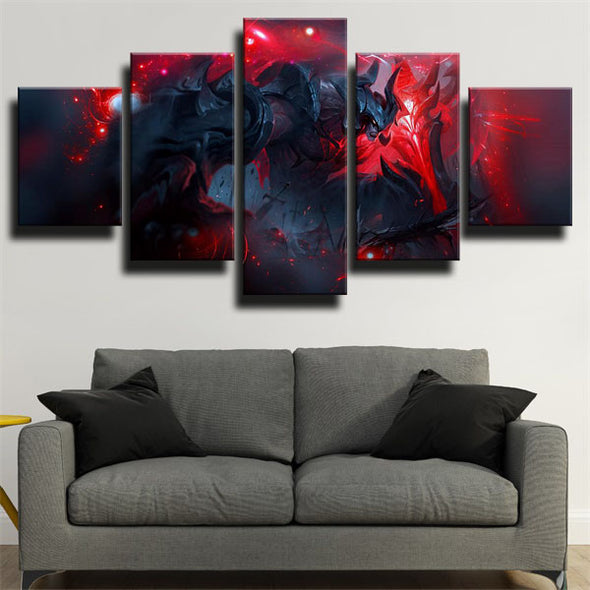 5 piece wall art canvas prints League Legends Aatrox home decor-1200 (3)
