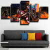 5 piece wall art canvas prints League Legends Annie live room decor-1200 (3)