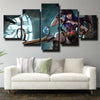 5 piece wall art canvas prints League Legends Caitlyn decor picture-1200 (2)