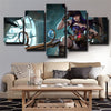 5 piece wall art canvas prints League Legends Caitlyn decor picture-1200 (3)