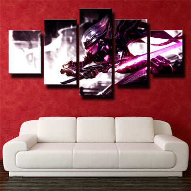 5 piece wall art canvas prints League Of Legends Fiora wall picture-1200 (1)