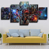 5 piece wall art canvas prints League Of Legends Graves home decor-1200 (1)