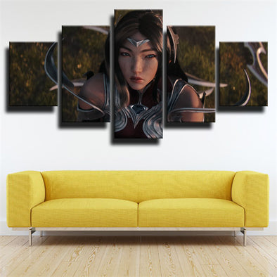 5 piece wall art canvas prints League Of Legends Irelia decor picture-1200 (1)