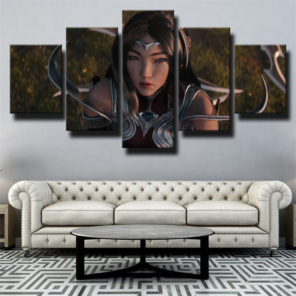5 piece wall art canvas prints League Of Legends Irelia decor picture-1200 (2)