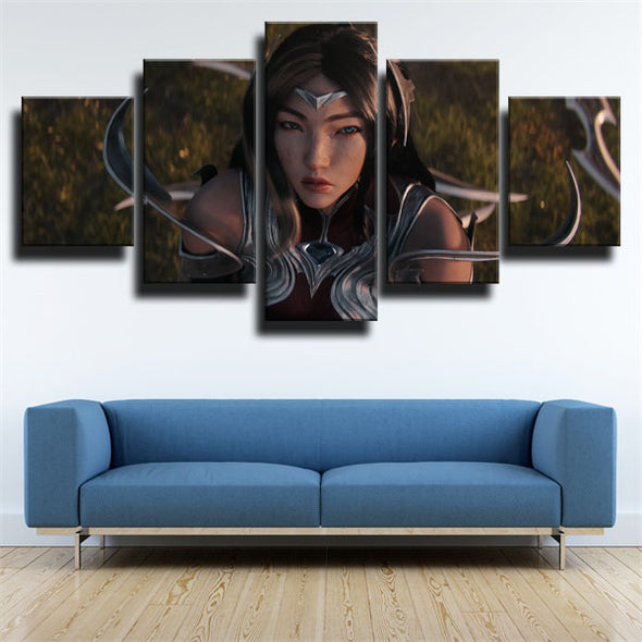 5 piece wall art canvas prints League Of Legends Irelia decor picture-1200 (3)