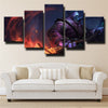 5 piece wall art canvas prints League Of Legends Jax home decor-1200 (1)