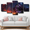 5 piece wall art canvas prints League Of Legends Jax home decor-1200 (2)