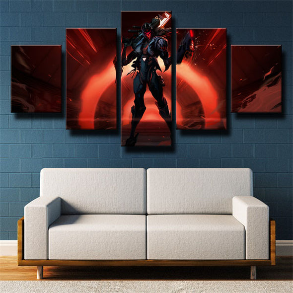 5 piece wall art canvas prints League Of Legends Jhin home decor-1200 (2)