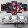 5 piece wall art canvas prints League Of Legends Jinx decor picture-1200 (2)