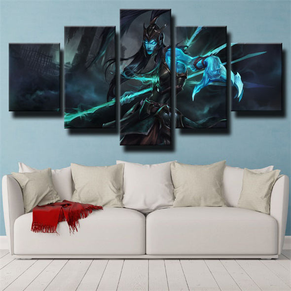 5 piece wall art canvas prints League Of Legends Kai'sa home decor-1200 (2)