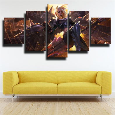 5 piece wall art canvas prints League Of Legends Kayle home decor-1200 (1)