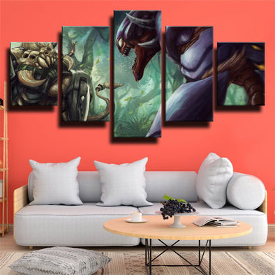 5 piece wall art canvas prints League Of Legends Kha'zix wall picture-1200 (1)