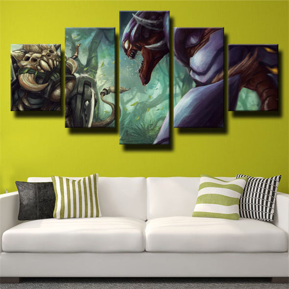5 piece wall art canvas prints League Of Legends Kha'zix wall picture-1200 (3)