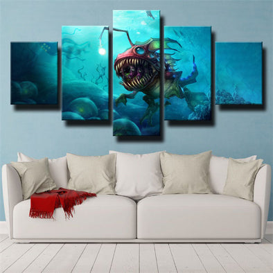 5 piece wall art canvas prints League Of Legends Kog'Maw wall picture-1200(1)
