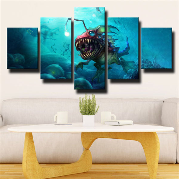 5 piece wall art canvas prints League Of Legends Kog'Maw wall picture-1200(3)